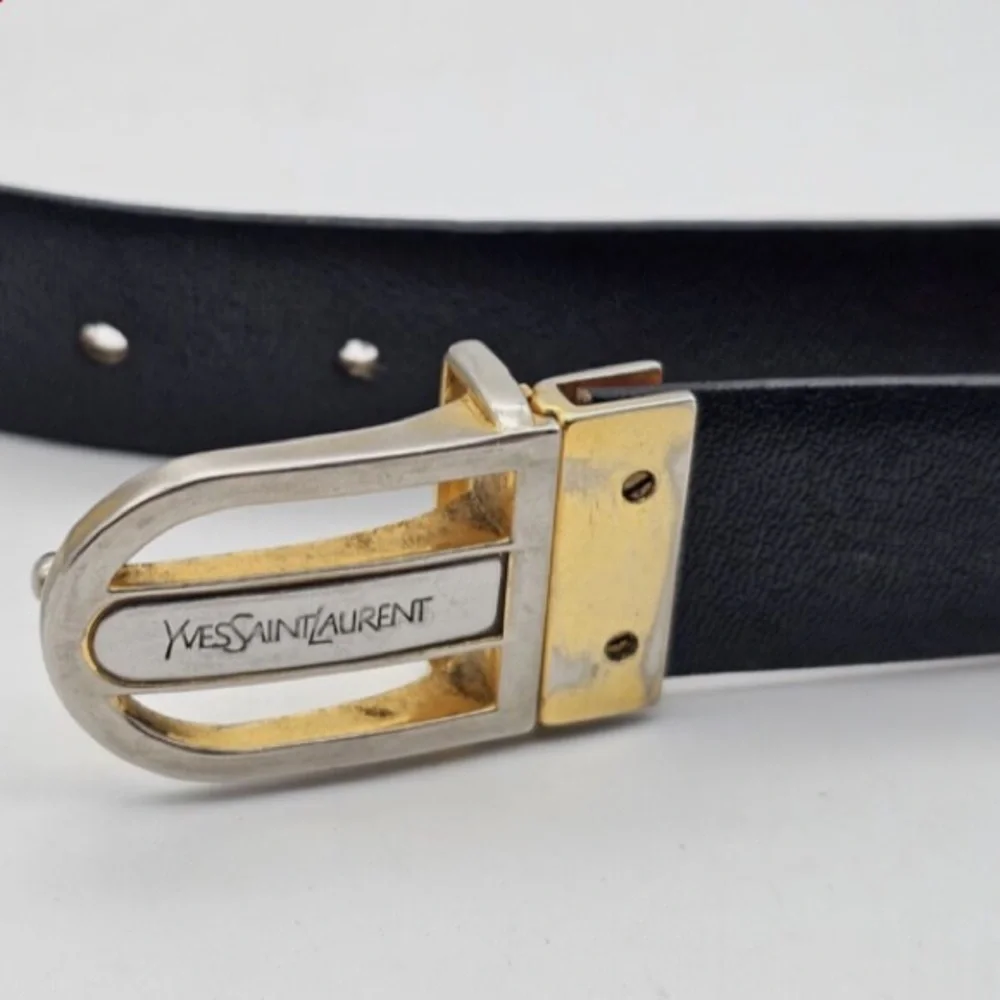 Vintage Yves Saint Laurent with gold/diver buckle